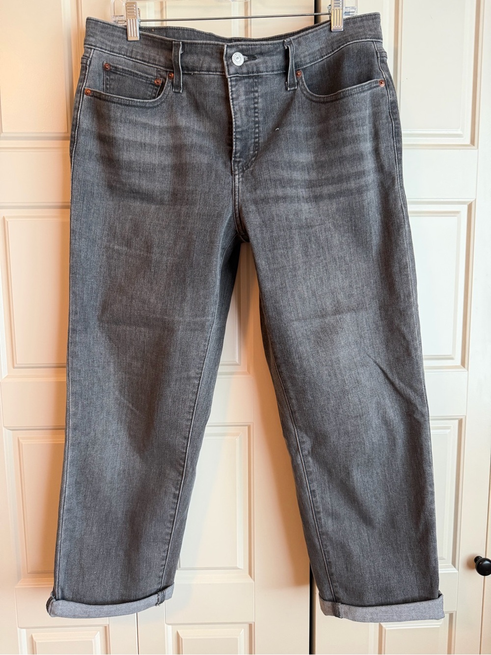 Levi's boyfriend Vtg black Relaxed Jeans - Faded Charcoal 14